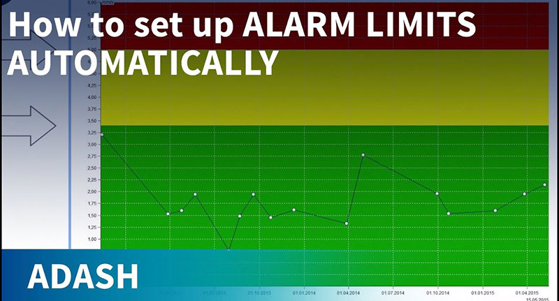 10. How to set alarm limits automatically by statistics