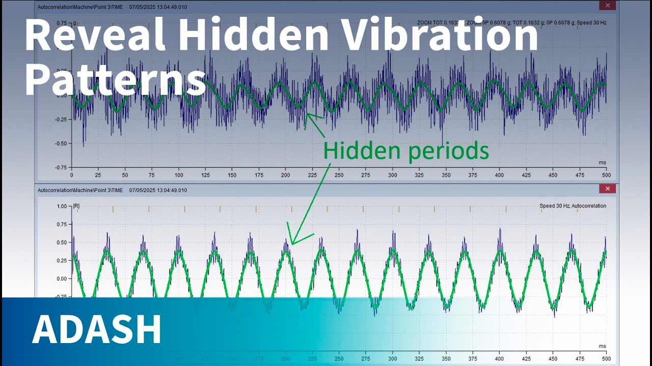Reveal Hidden Vibration Patterns - Autocorrelation in ADASH DDS